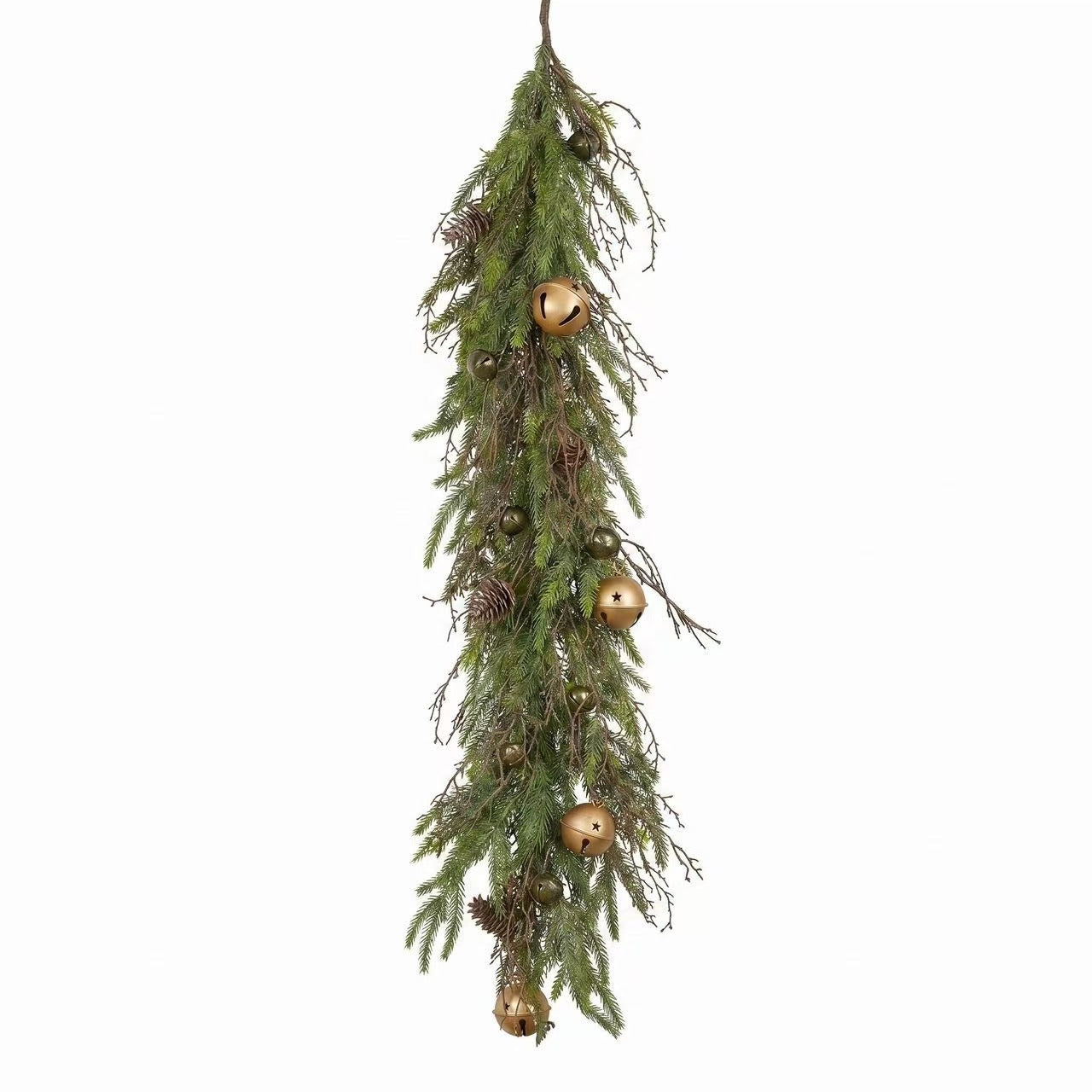 Real-Touch Weihnachtskranz aus Kunststoff, 70 cm Durchmesser, mit Kiefernnadeln, Zapfen und roten Beeren, perfekt für Weihnachtsdekoration, Hochzeiten, Einzelhandel