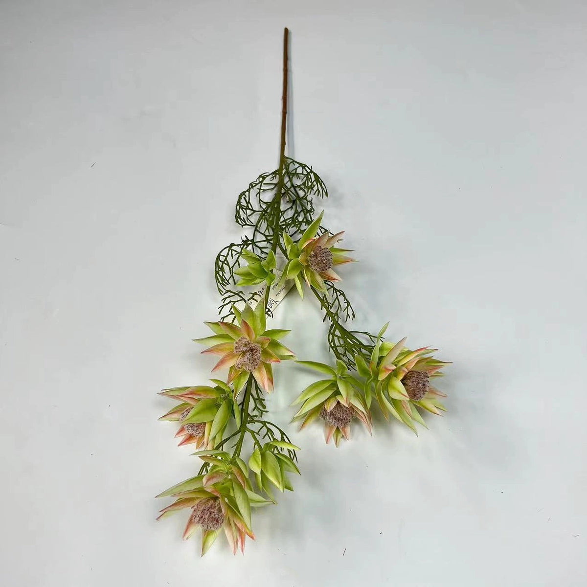 Künstliche Schneelilien, 69 cm, 6 Blütenköpfe, modern, für Hochzeit, Dekoration, Innenraum, realistisch, Kunstseide, vielseitig