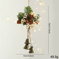 Weihnachtsschmuck Türdekoration Glockenanhänger für Baum, Fenster und Wanddekoration, 9 Stile, 30 cm, Kunststoff, realistische Optik für Festdekoration, Einzelhandel und Großhandel