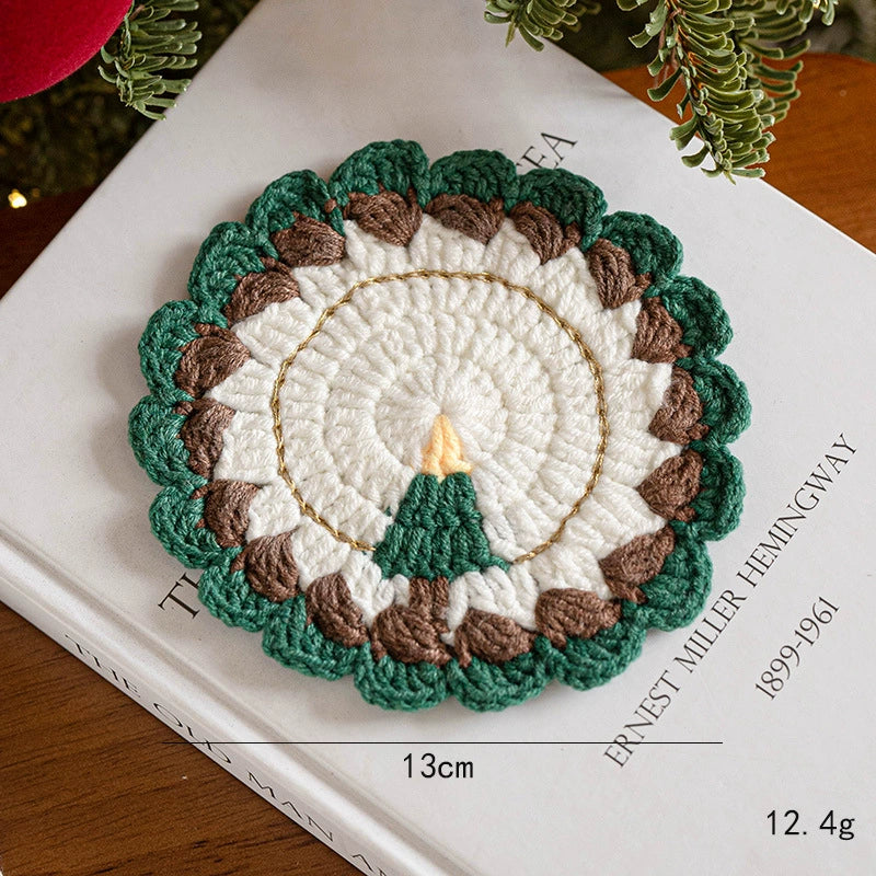 Weihnachtsdeko,  Handgefertigte Woll-Filz-Geschenke, Ø 11-13 cm, Weihnachtsgeschenk, Tischdeko, Hochzeit, Café