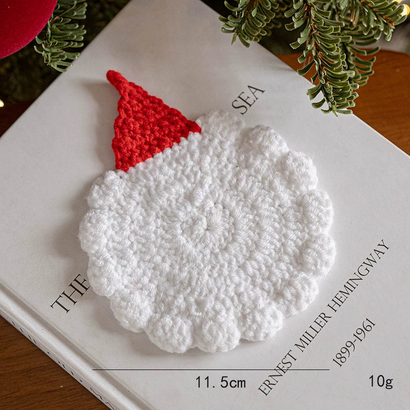 Weihnachtsdeko,  Handgefertigte Woll-Filz-Geschenke, Ø 11-13 cm, Weihnachtsgeschenk, Tischdeko, Hochzeit, Café