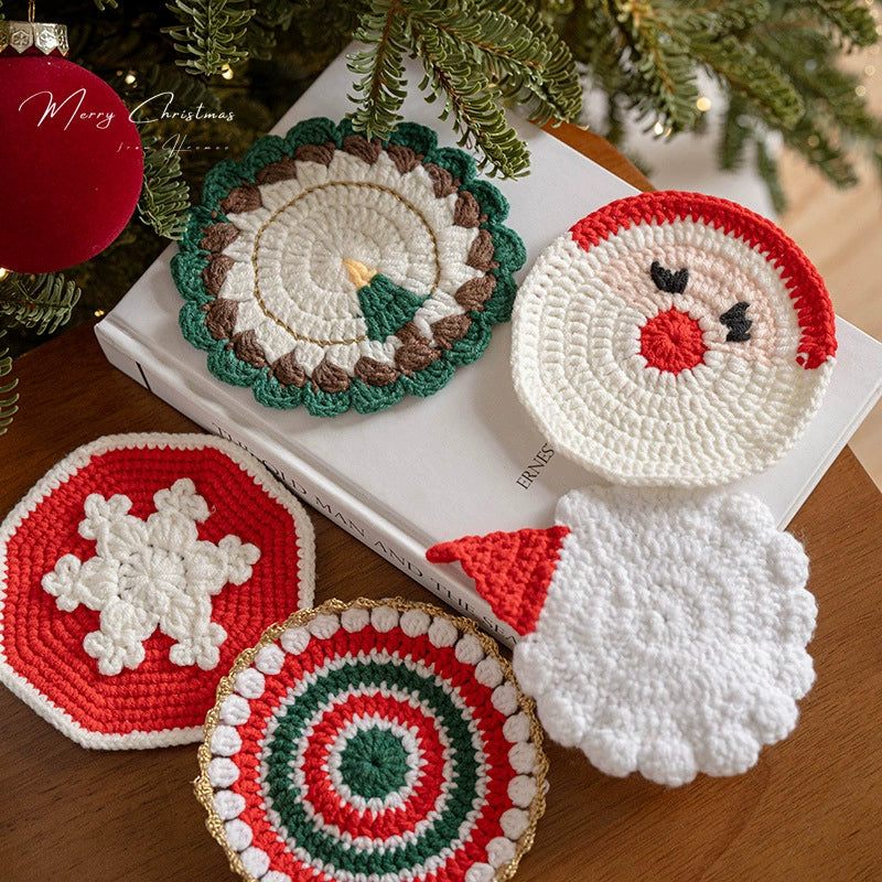 Weihnachtsdeko,  Handgefertigte Woll-Filz-Geschenke, Ø 11-13 cm, Weihnachtsgeschenk, Tischdeko, Hochzeit, Café