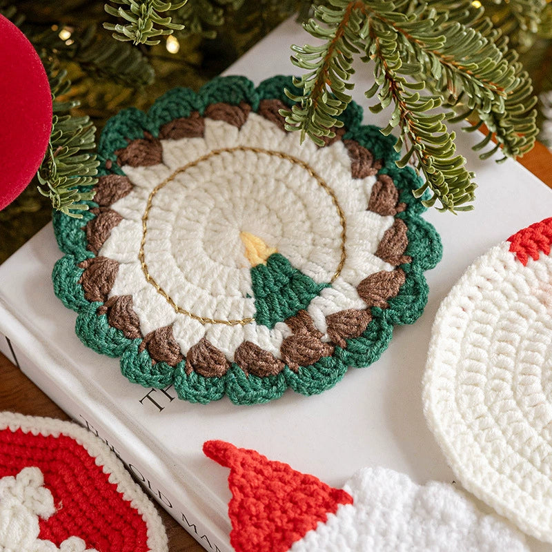 Weihnachtsdeko,  Handgefertigte Woll-Filz-Geschenke, Ø 11-13 cm, Weihnachtsgeschenk, Tischdeko, Hochzeit, Café