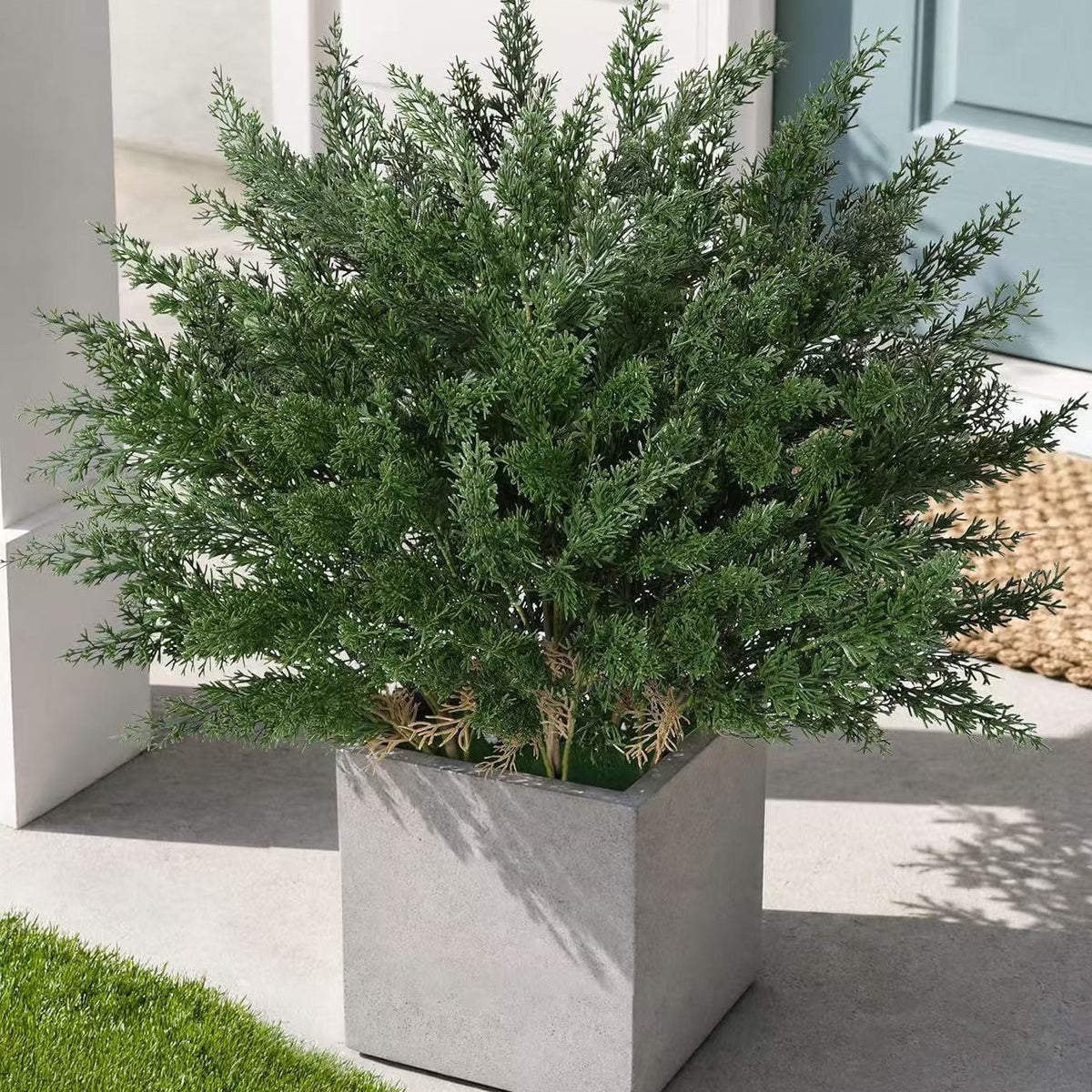 Künstliche Kiefernzweige, 62 cm, Kunststoff, Weihnachtsdekoration, Raumdekoration, Hochzeitsdekoration
