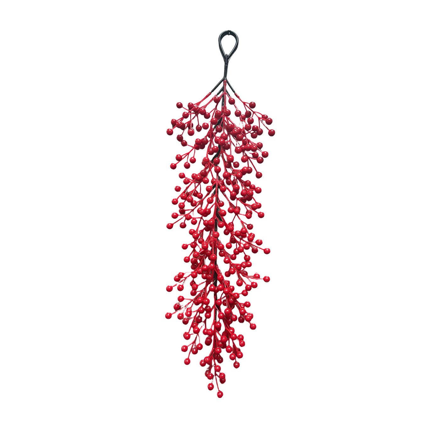 Weihnachtsdeko Rotbeeren Wandschmuck, 60 cm, Real-Touch Kunststoff, für Hochzeiten, Hotels, Einzelhandel, Wohnzimmer