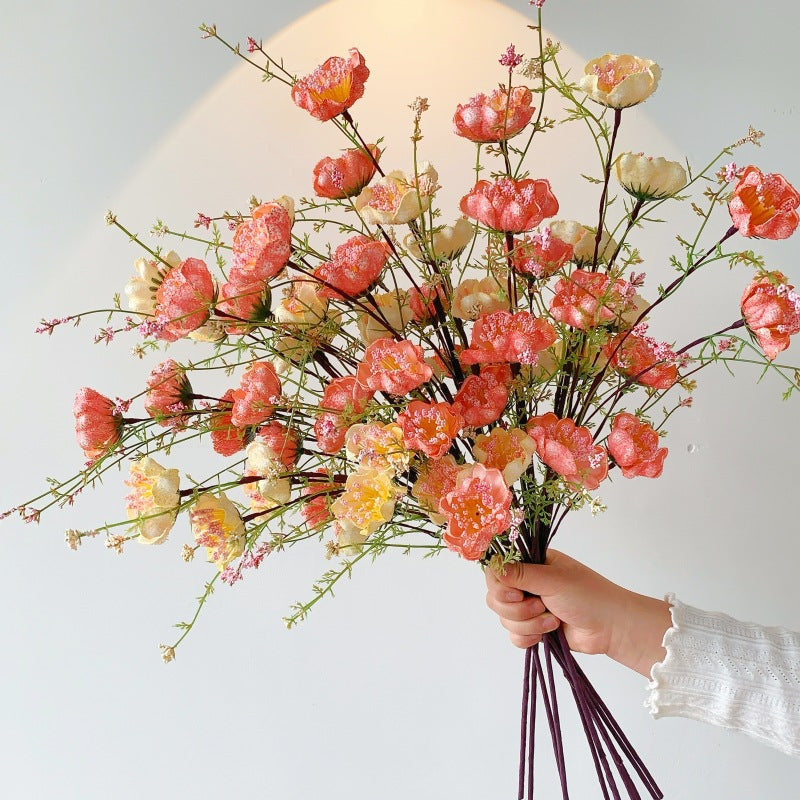 Schleierkraut Kunstblume aus Schaum, 63 cm, rosa, für Hochzeitsdeko, Wohnaccessoires, Tischarrangements