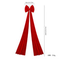 Riesige burgunderrote Samt-Schleife 200 cm – Weihnachtsbaum-Deko, Festliche Raumgestaltung, Hochzeits- & Event-Dekoration, 4 Farben