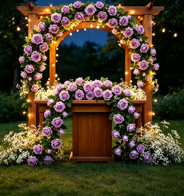 Künstliche Seidenrose Rankpflanze 240 cm, 9 Blüten, boho-modern für Hochzeit, Dekoration, Innen- & Außenbereich