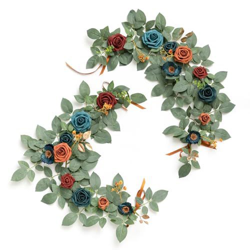 Künstliche Rosen-Rankpflanze 60 cm, Tischdekoration, Hochzeitsbogen, Event-Deko, langlebig, allergenfrei