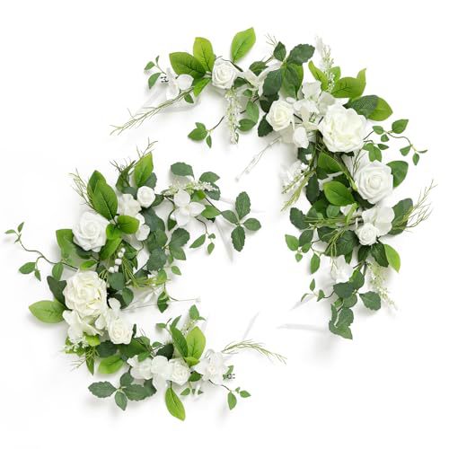 Künstliche Rosen-Rankpflanze 60 cm, Tischdekoration, Hochzeitsbogen, Event-Deko, langlebig, allergenfrei