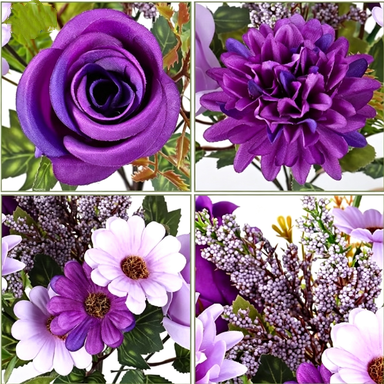 Künstliche Persische Rose, 7 Blüten, Seidenblumen, 33 cm hoch, modern, für Hochzeit, Dekoration, Büro, Zuhause, Fotografie, DIY