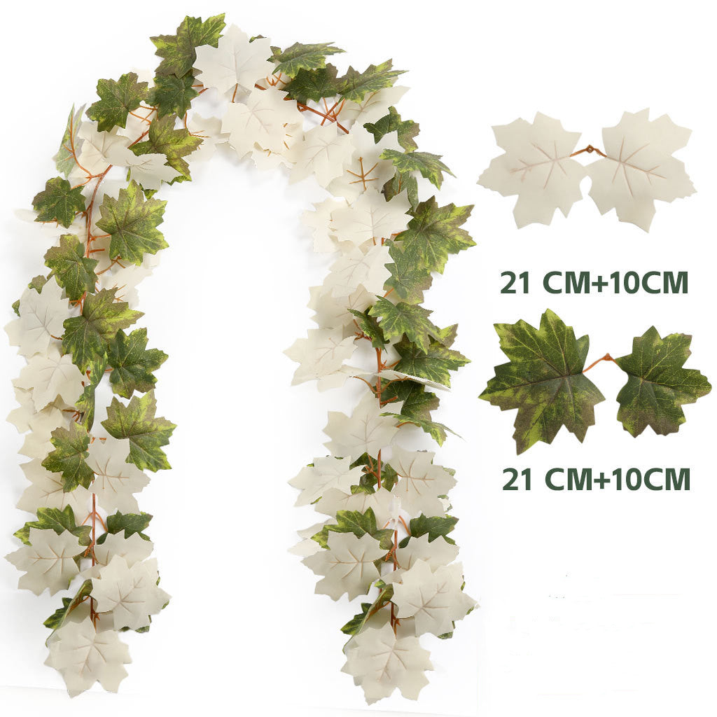 Künstliche Ahornblatt-Ranke 175 cm – Herbst-Deko, Hochzeit, Event, Ladenausstattung – realistisch, wartungsfrei