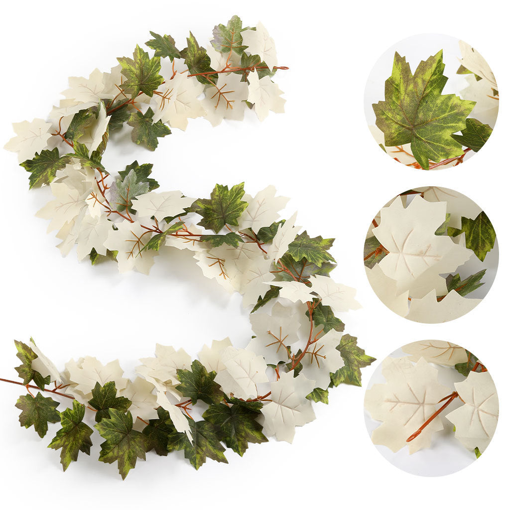 Künstliche Ahornblatt-Ranke 175 cm – Herbst-Deko, Hochzeit, Event, Ladenausstattung – realistisch, wartungsfrei