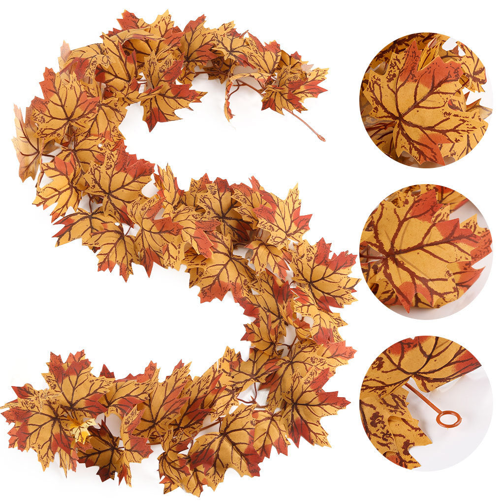 Künstliche Ahornblatt-Ranke 175 cm – Herbst-Deko, Hochzeit, Event, Ladenausstattung – realistisch, wartungsfrei