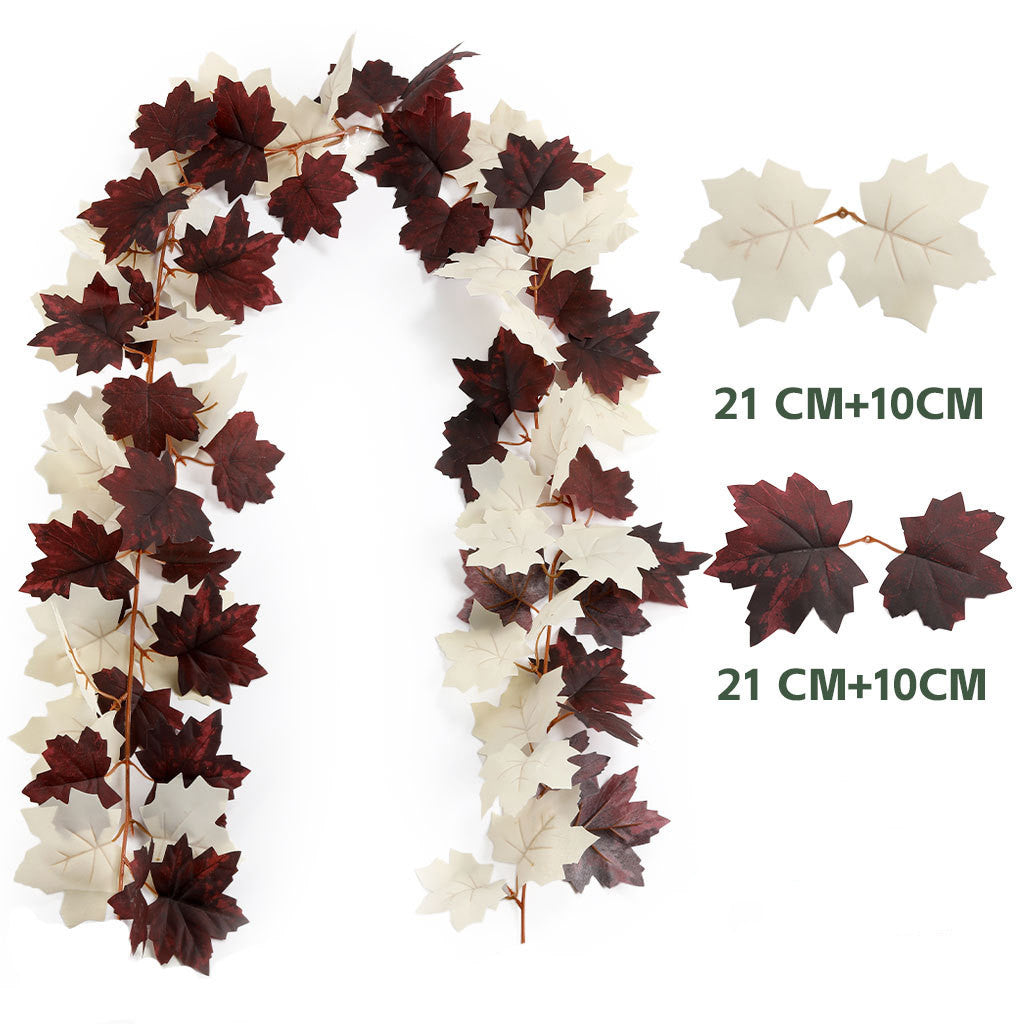 Künstliche Ahornblatt-Ranke 175 cm – Herbst-Deko, Hochzeit, Event, Ladenausstattung – realistisch, wartungsfrei