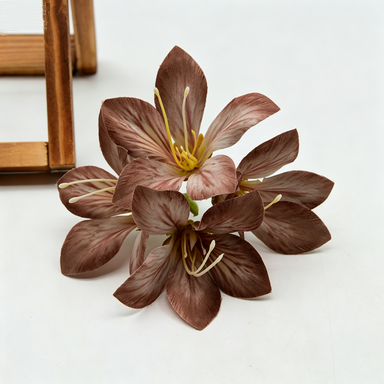 Künstliche Seidenblumen, 3 Bund Roter Judasbaum (12,5 cm), für Hochzeitsdekoration, Geschenkverpackung, DIY-Blumenarrangements
