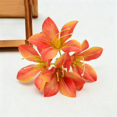 Künstliche Seidenblumen, 3 Bund Roter Judasbaum (12,5 cm), für Hochzeitsdekoration, Geschenkverpackung, DIY-Blumenarrangements