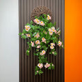 Künstliche Gänseblümchen-Ranke 80 cm mit Wandhalterung, Dekorative Hängepflanze für Innenraum, Hochzeit, Café, Büro
