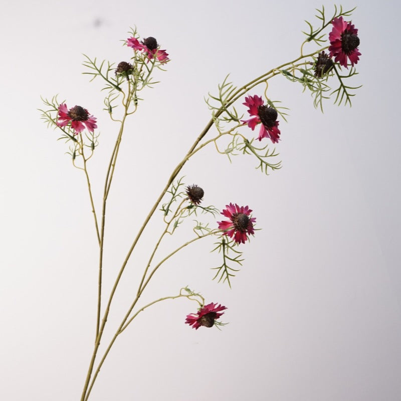 Künstliche Kosmeen Blumenstrauß, Landhausstil, 118 cm Höhe, Seidenstoff, für Hochzeitsdekoration, Tischarrangements, Inneneinrichtung
