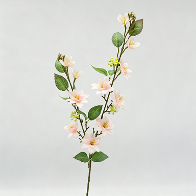 Künstlicher Jasmin-Strauch, 72 cm hoch, 11 Blüten, modern, für Hochzeit, Dekoration, Innenraum, Mischmaterial, ohne Topf