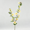 Künstlicher Jasmin-Strauch, 72 cm hoch, 11 Blüten, modern, für Hochzeit, Dekoration, Innenraum, Mischmaterial, ohne Topf