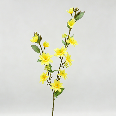 Künstlicher Jasmin-Strauch, 72 cm hoch, 11 Blüten, modern, für Hochzeit, Dekoration, Innenraum, Mischmaterial, ohne Topf
