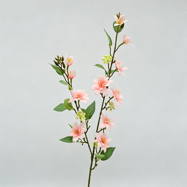 Künstlicher Jasmin-Strauch, 72 cm hoch, 11 Blüten, modern, für Hochzeit, Dekoration, Innenraum, Mischmaterial, ohne Topf