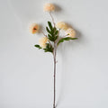 Künstliche Chrysanthemen-Busch, 52 cm Höhe, Seidenmaterial, 5 Blüten, 6 cm Durchmesser, für Hochzeitsdekoration und Wohnaccessoires