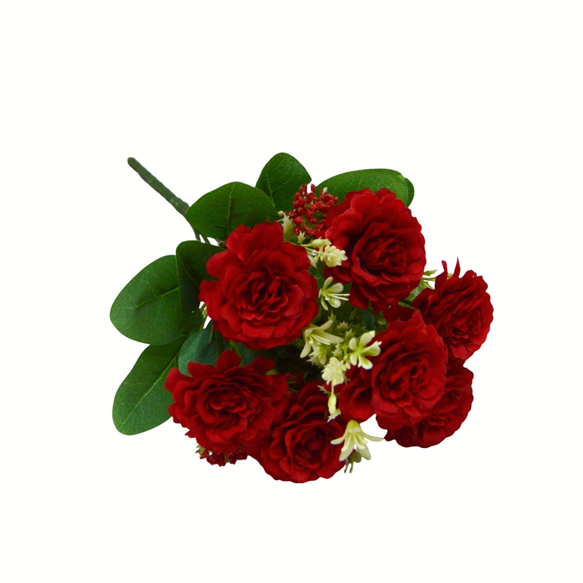 Künstliche Pfingstrosen-Strauß, 33 cm hoch, 7 Blüten, für Hochzeiten und Innendekoration