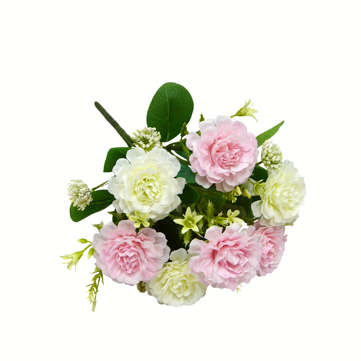 Künstliche Pfingstrosen-Strauß, 33 cm hoch, 7 Blüten, für Hochzeiten und Innendekoration
