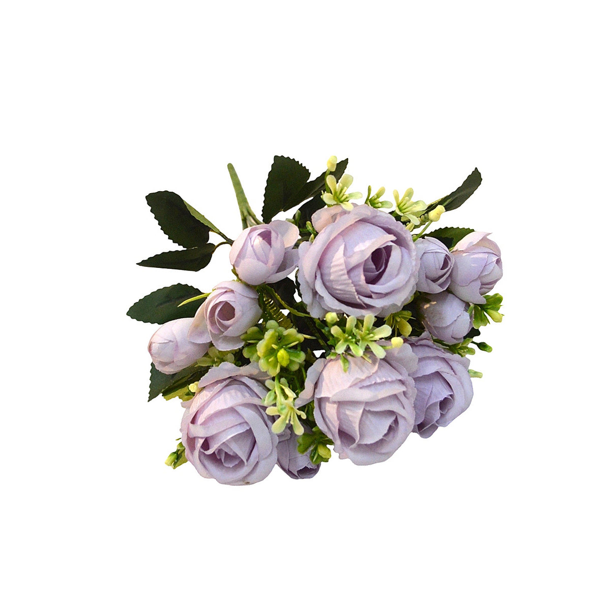 Künstlicher Sweetheart-Rosenstrauß 34 cm, 7 Blüten, Hochzeitsdekoration, langlebig, allergenfrei, für Floristik & Eventdesign