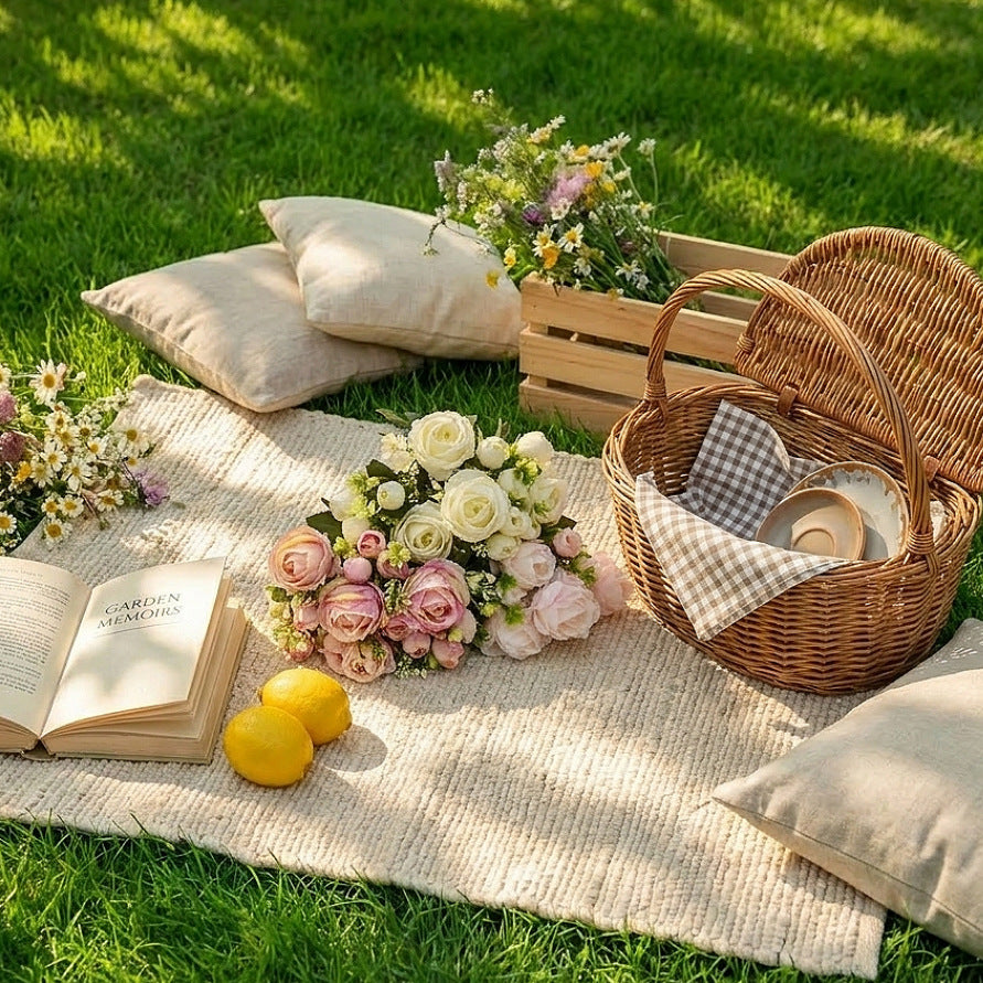 Künstlicher Sweetheart-Rosenstrauß 34 cm, 7 Blüten, Hochzeitsdekoration, langlebig, allergenfrei, für Floristik & Eventdesign