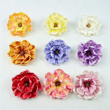 Künstliche Magnolien-Blüten, 13 cm Durchmesser, 7 cm Höhe, für Hochzeitsdekoration, DIY-Projekte, Geschenkverpackung