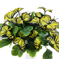 Künstliche Schmetterlingsblumen Büschel – 5 Köpfe, 29 cm, Hochwertige Dekoration für Hochzeit, Trauerfeier, Shop-Deko – Allergikerfreundlich, langlebig