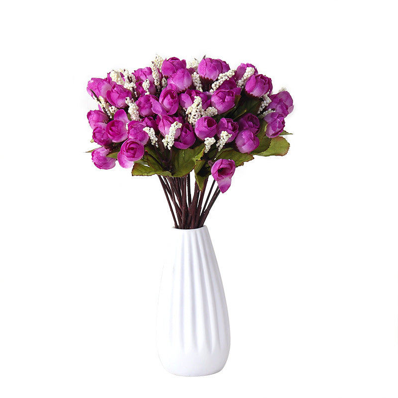 Künstliche Herbststernblüten (15 Köpfe), 24 cm hoch, modern, Plastik, für Events, Büro, Festtagsdeko