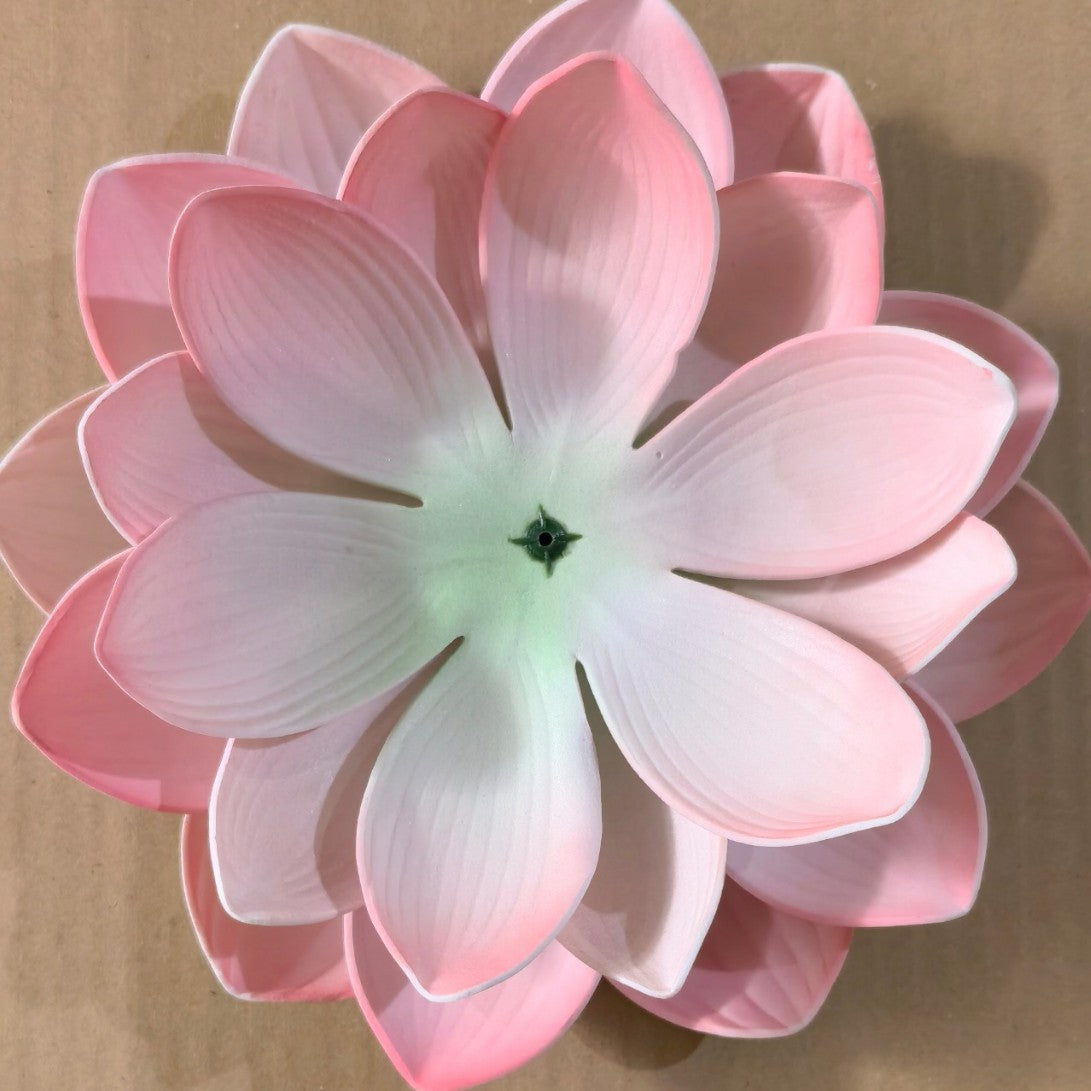 Künstliche Seerose 28 cm, plastik, realistische Lotoblume, DIY-Deko für Hochzeit, Grabschmuck, Innenraumgestaltung