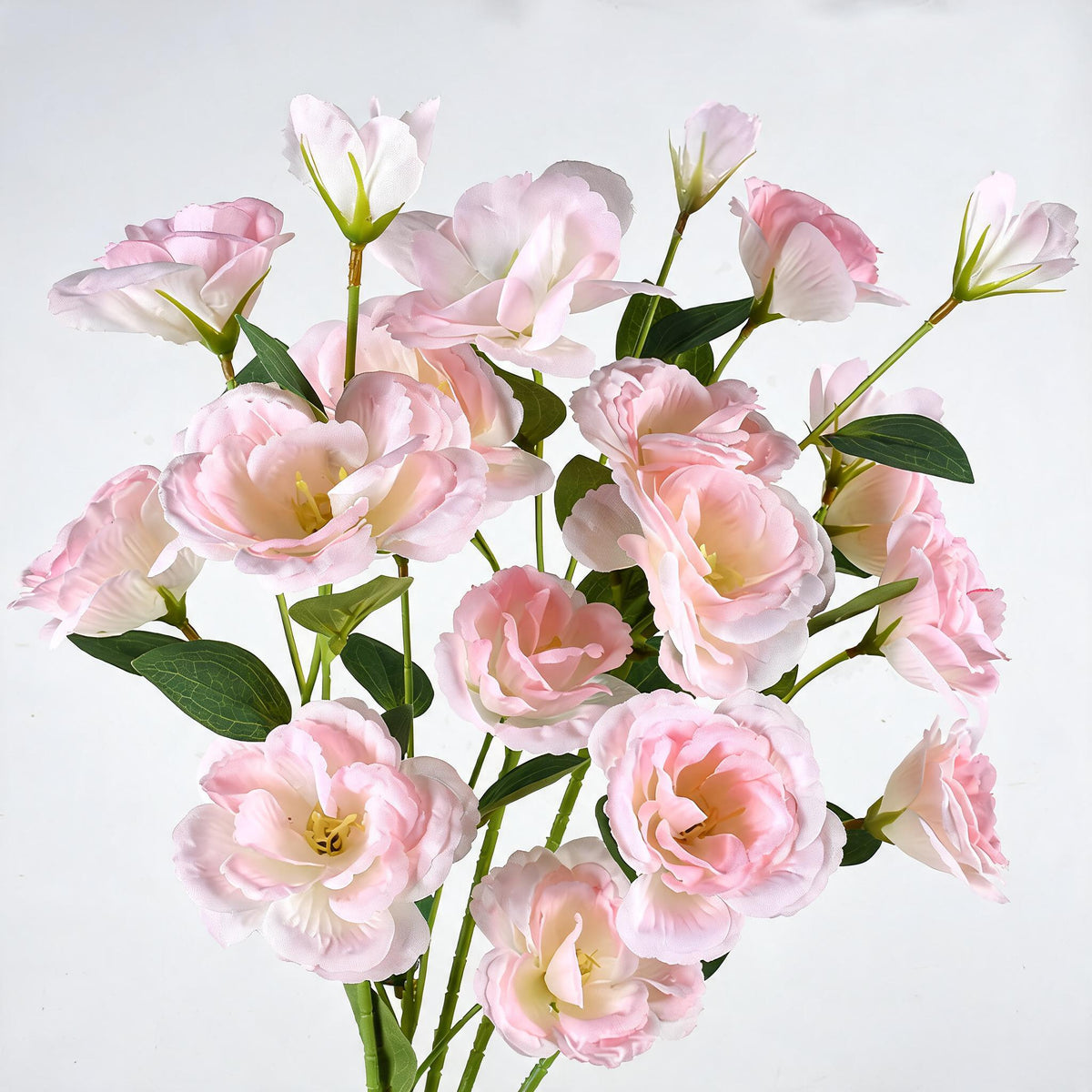 Künstliche Agapanthe 4 Blüten, Seidenblumen Busche 57 cm hoch, Hochzeitsdeko, Innenraum, Grabschmuck, langlebig, allergenfrei