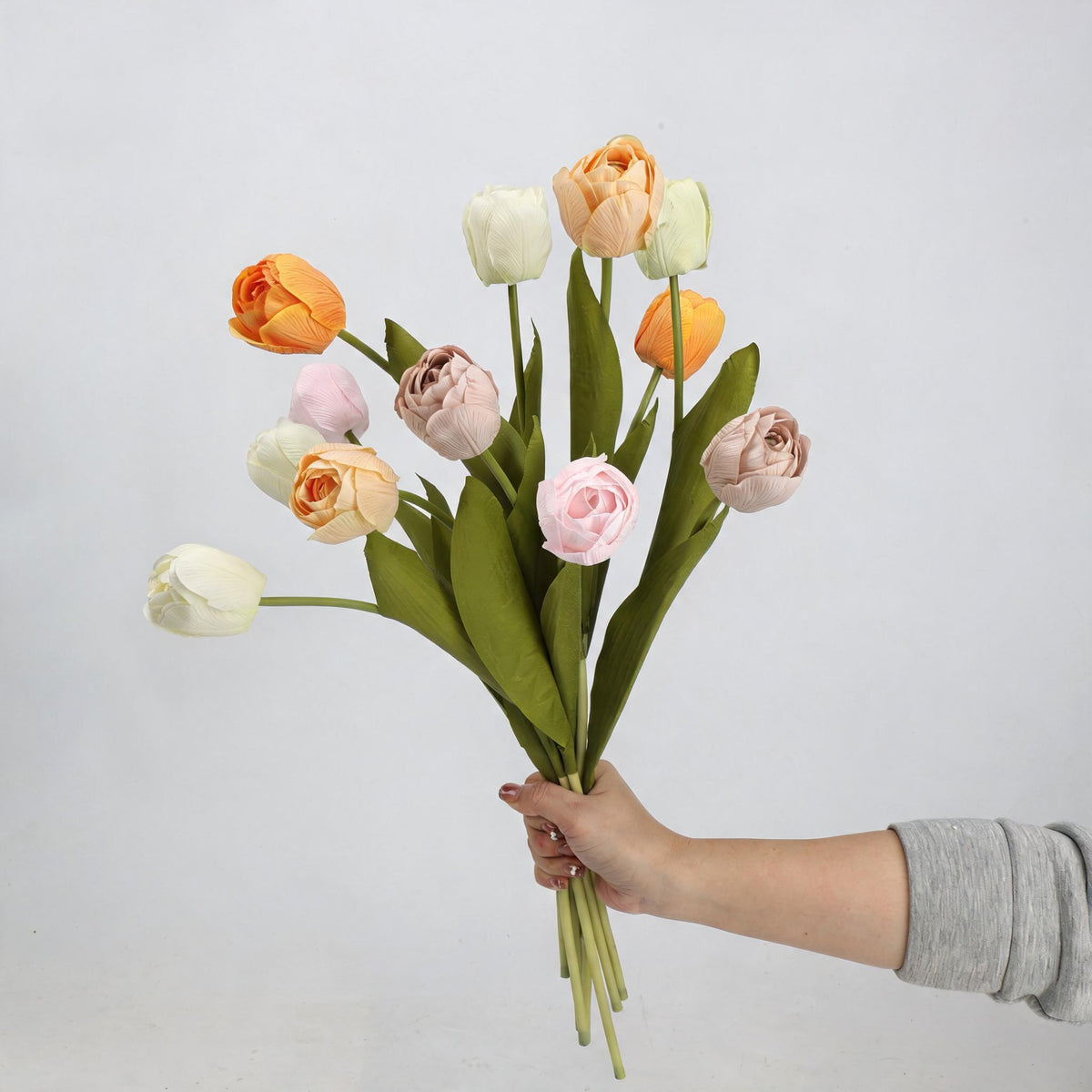 Künstliche Tulpe, Latex, 46 cm, einzeln, 6 Farben, für Hochzeiten, Geschäfte, Zuhause