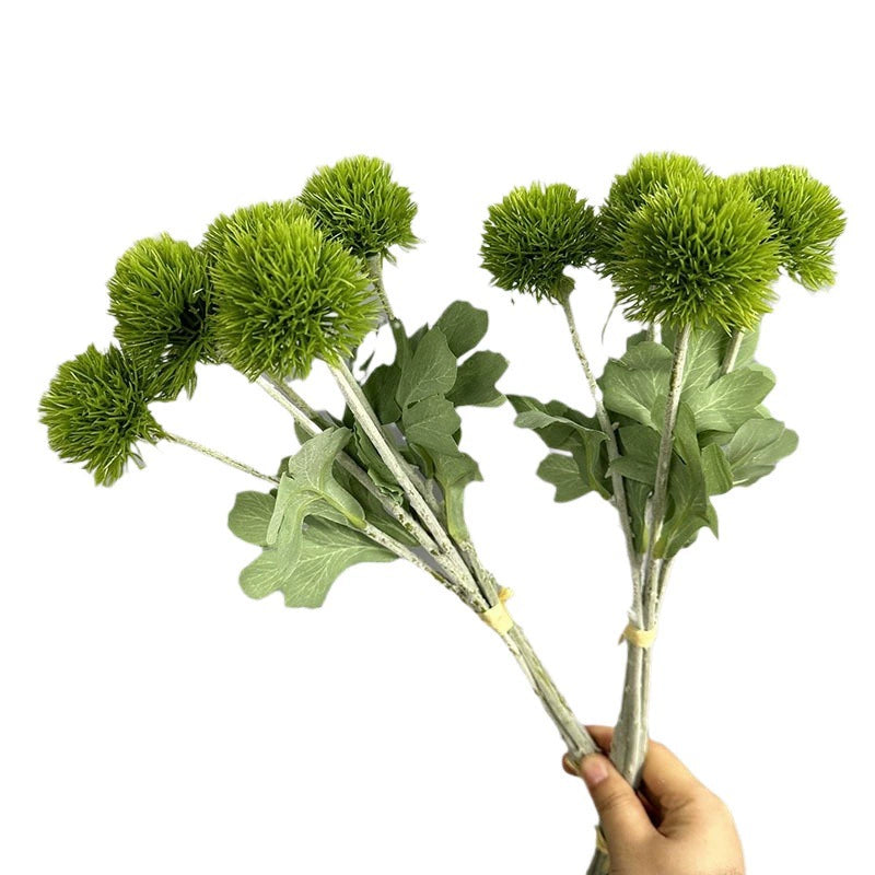 Künstlicher Löwenzahn Strauß, 50 cm, 6 Blüten, Plastik, Hochzeit Dekoration, Innenraum, Schaufenster, Hotel