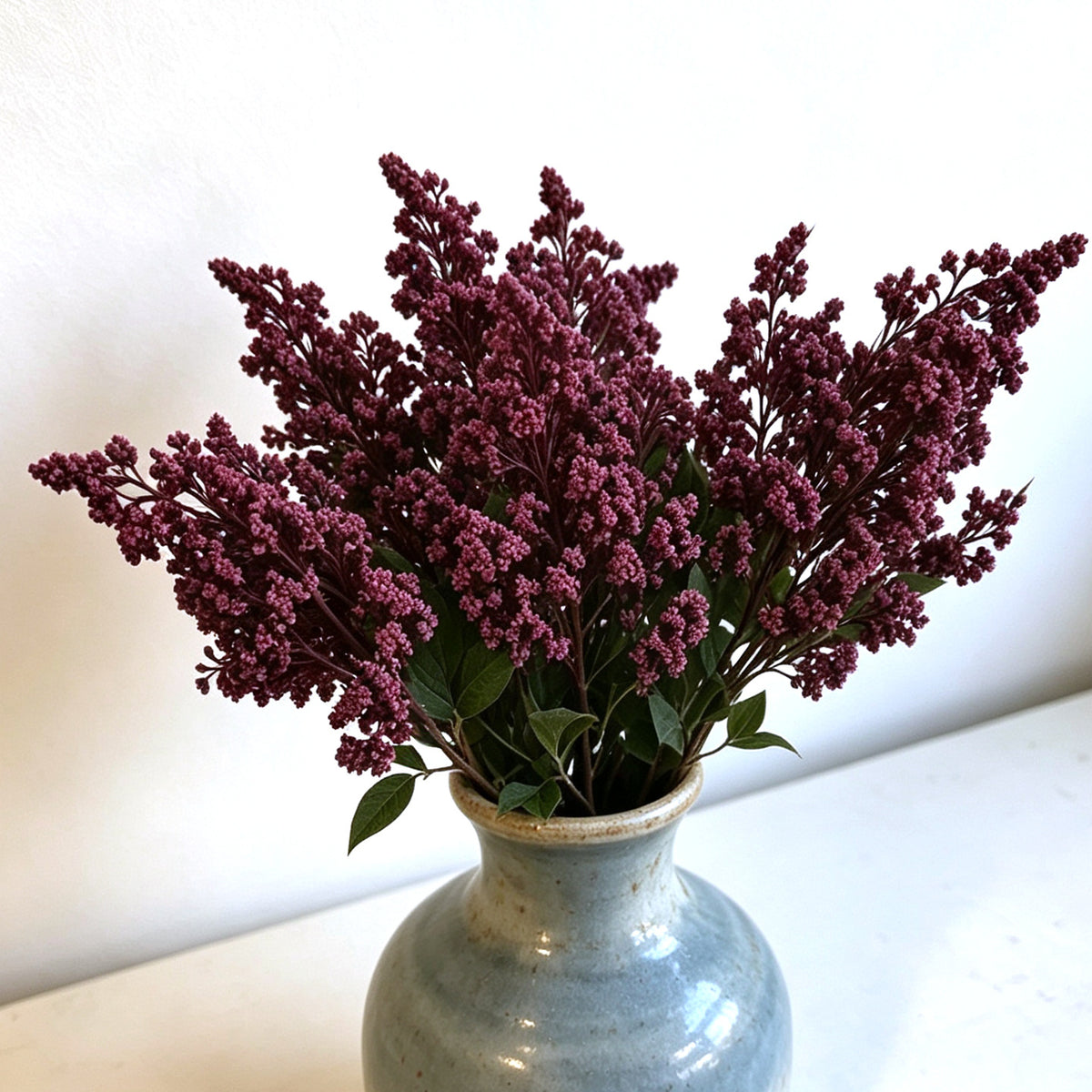 Künstliche Nandina-Beeren, 40 cm, realistischer Busch, für Hochzeitsdeko, Trauerfloristik und Innenraumgestaltung