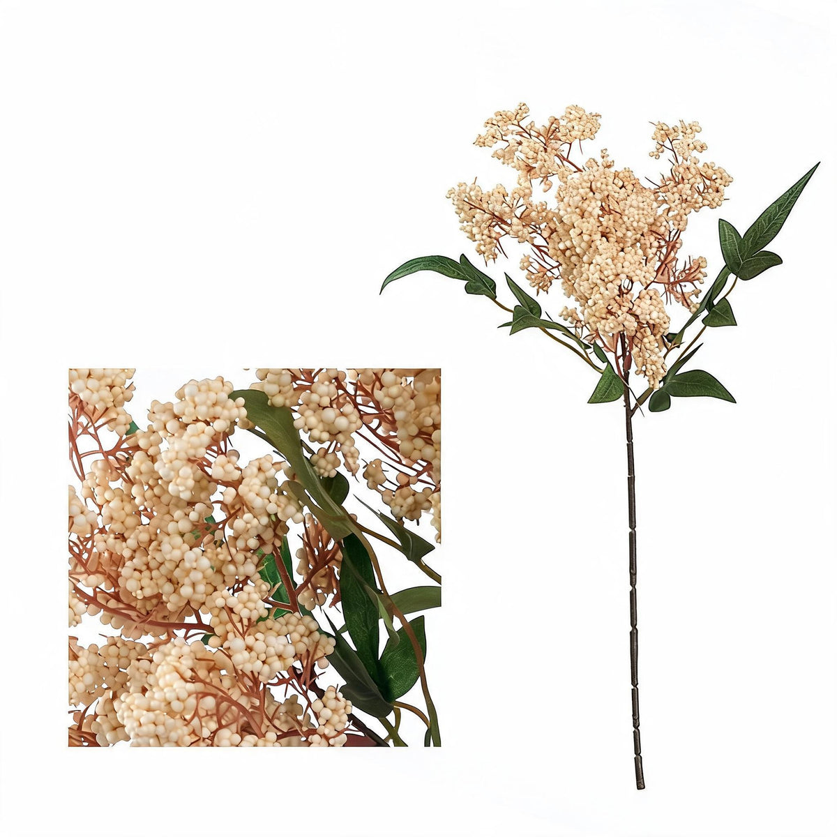 Künstliche Nandina-Beeren, 40 cm, Mischmaterial, Dekoration für Hochzeiten, Trauerfeiern und Einrichtungen
