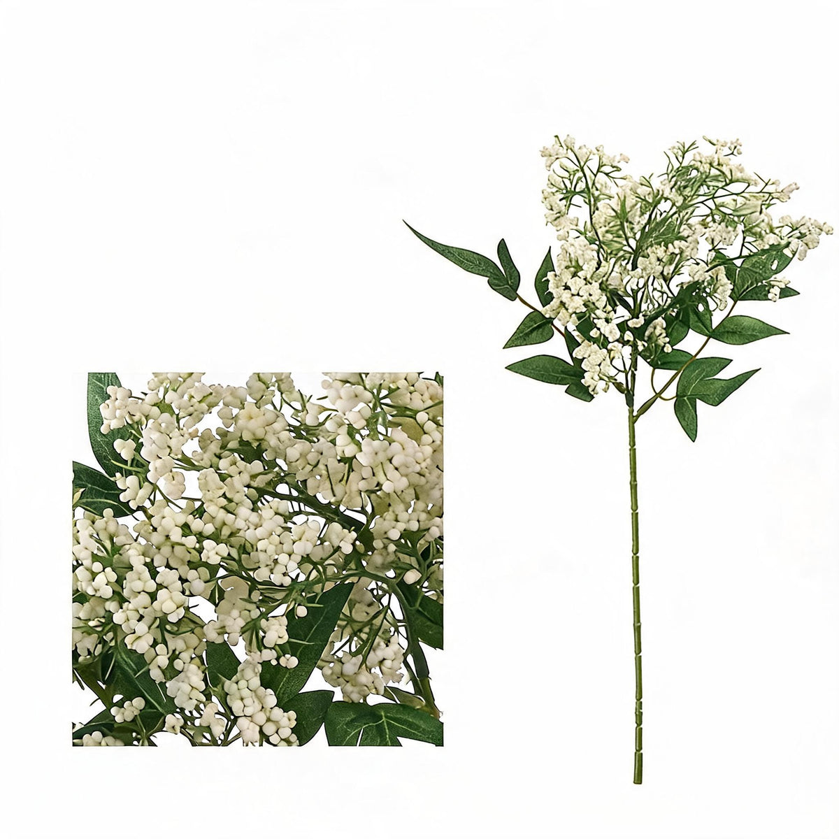 Künstliche Nandina-Beeren, 40 cm, Mischmaterial, Dekoration für Hochzeiten, Trauerfeiern und Einrichtungen
