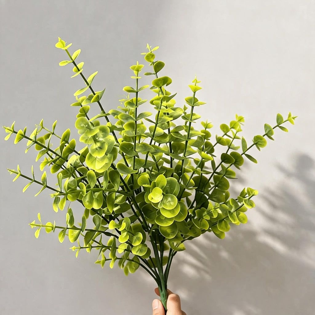 Künstliche Eukalyptus-Pflanze 30 cm, PE/PVC, realistisch, für Hochzeit, Büro, Hotel, Schaufenster, langlebig, allergikerfreundlich