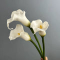 Künstliche Calla-Lilie aus PU, 68 cm, einzelner Stiel, realistisch, für Hochzeiten, Geschäftsräume und Wohnaccessoires, 4 Farben