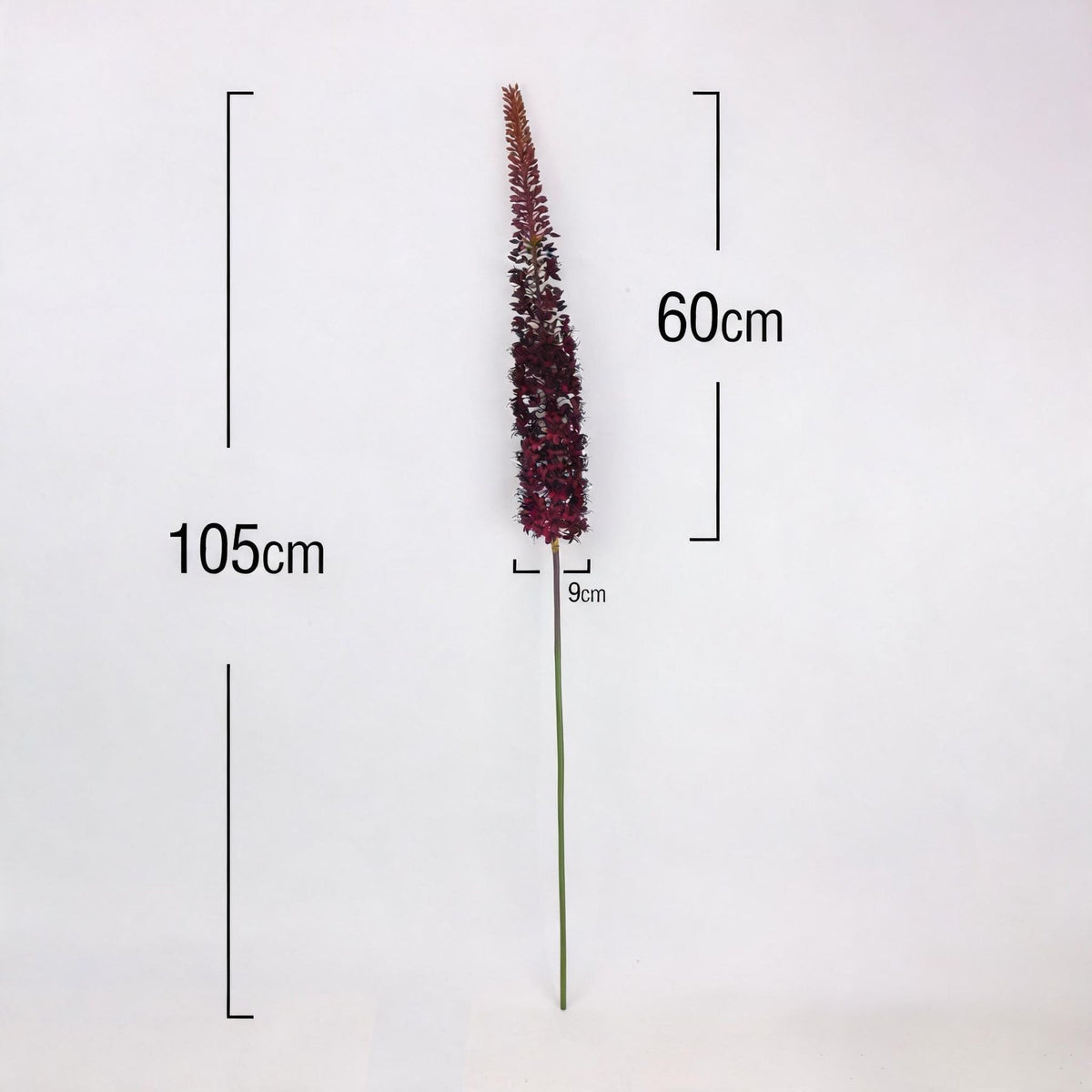 Künstliche Fuchs-Schwanzblume 105 cm, Seidenblume, single Stem für Hochzeit, Dekoration, Innenraum, Grabfloristik