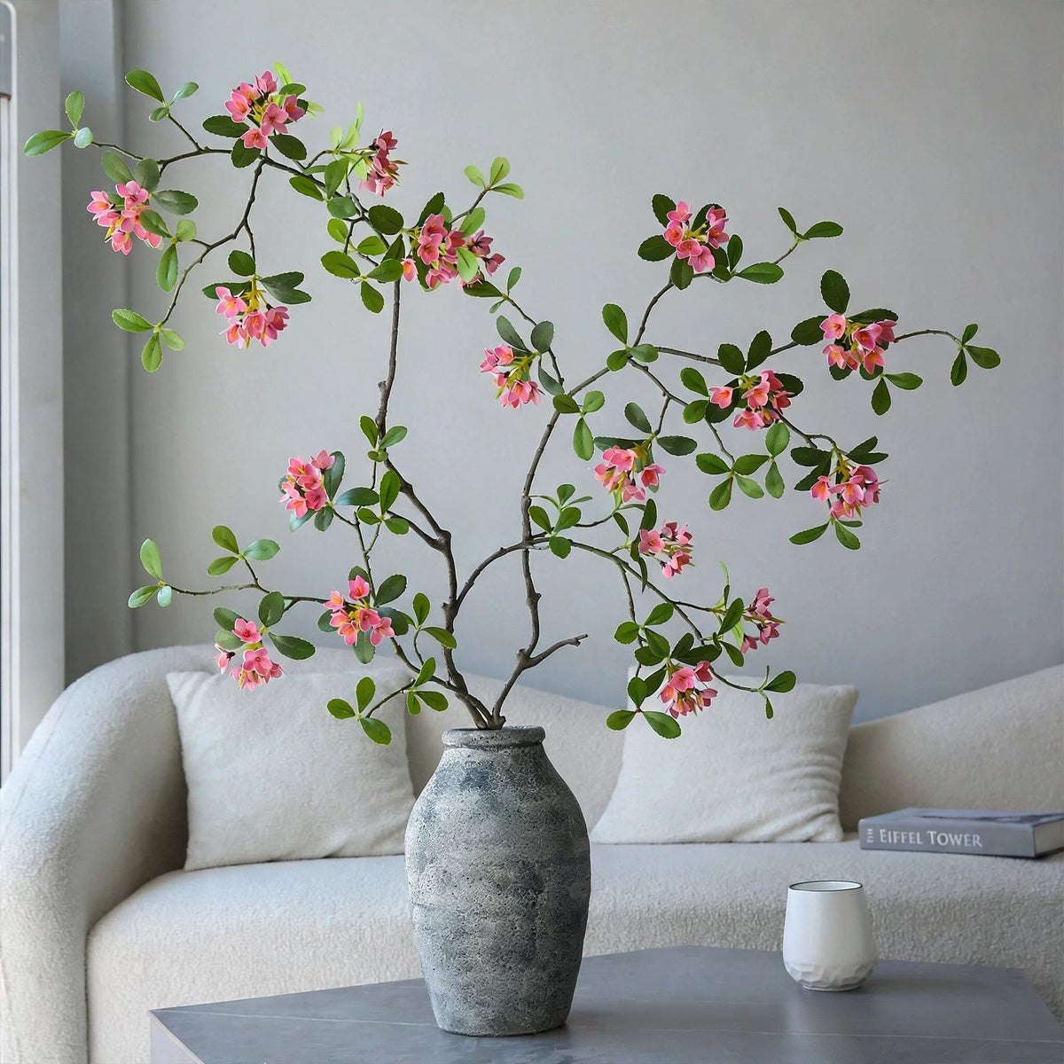 Künstliche Plumerias (Frangipani) – 115 cm, Seidenblüten, 9 Blüten pro Stiel – Hochwertige Dekoration für Hochzeiten, Hotels, Innenräume