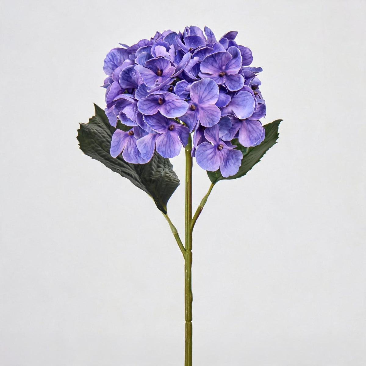 Künstliche Hortensie Einzelstiel 40 cm, 15 cm Blüte, Hochwertig für Hochzeit, Hotel, Dekoration, Gewerbe, Innenraum