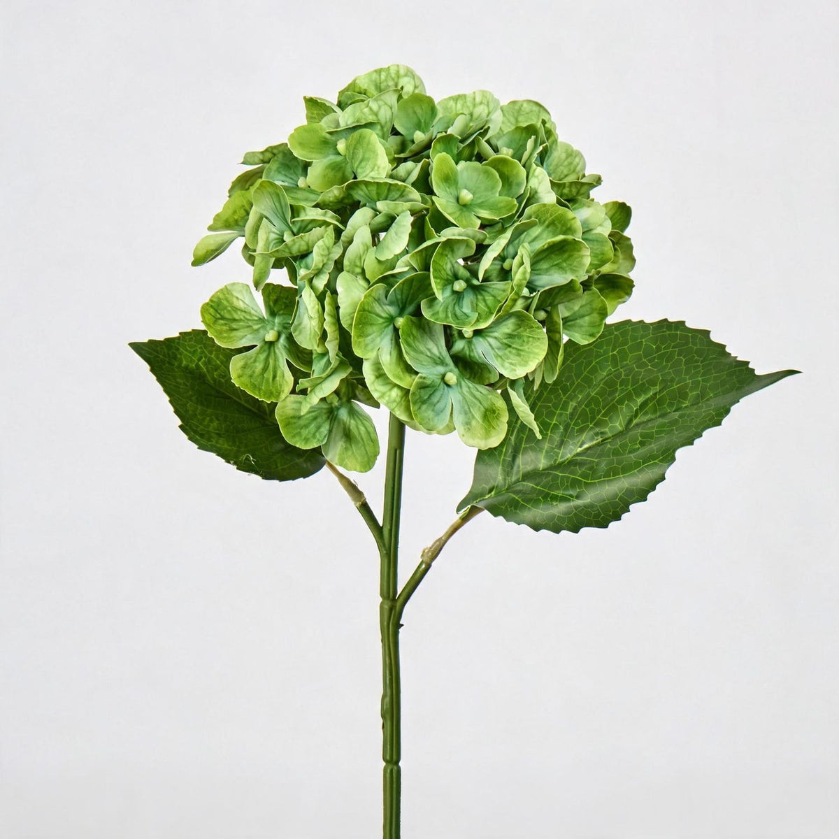 Künstliche Hortensie Einzelstiel 40 cm, 15 cm Blüte, Hochwertig für Hochzeit, Hotel, Dekoration, Gewerbe, Innenraum