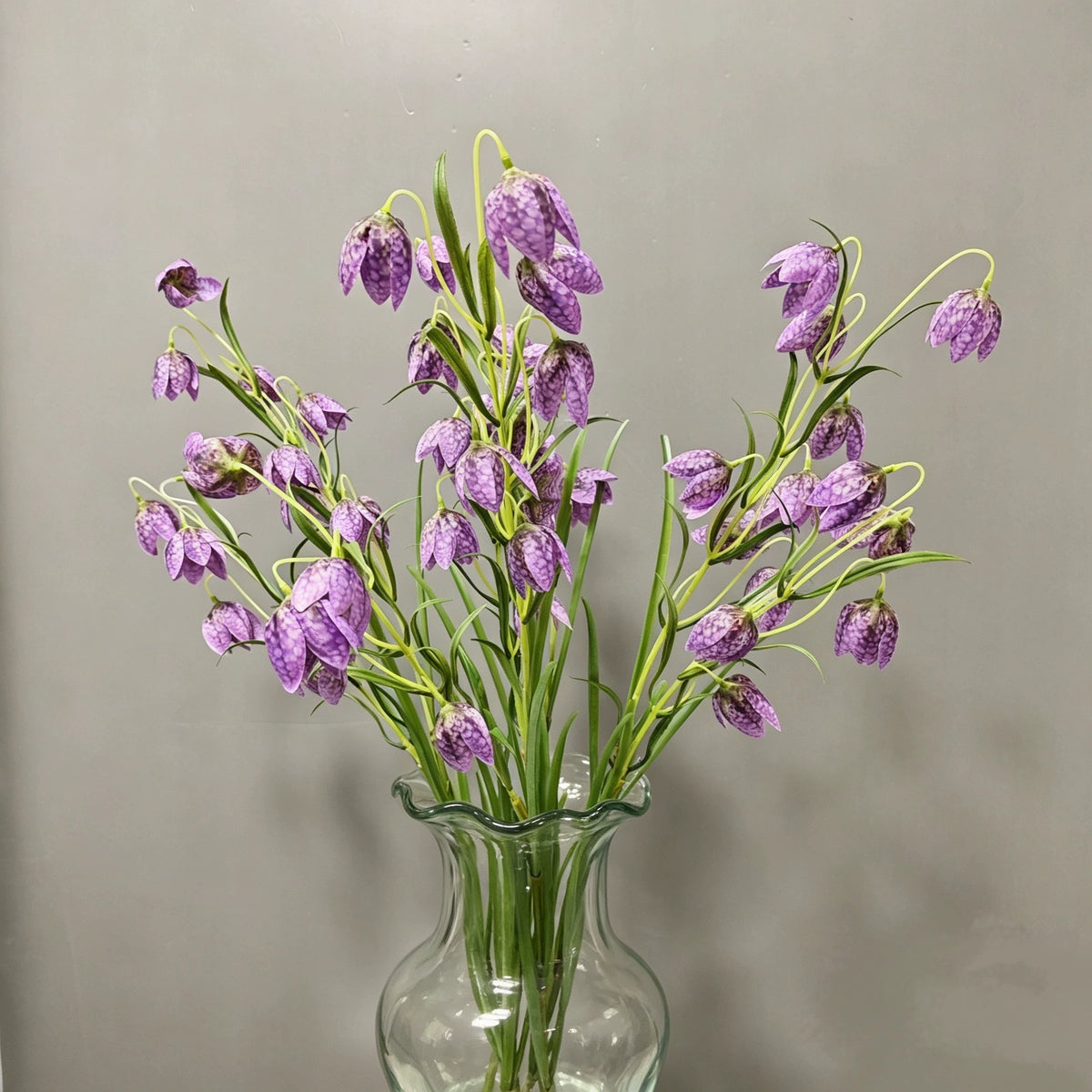 Künstliche Kaiserkrone (Fritillaria), 90 cm, Seidenstoff, weiß-grün, für Zuhause, Hotel, Hochzeit, Schaufensterdekoration