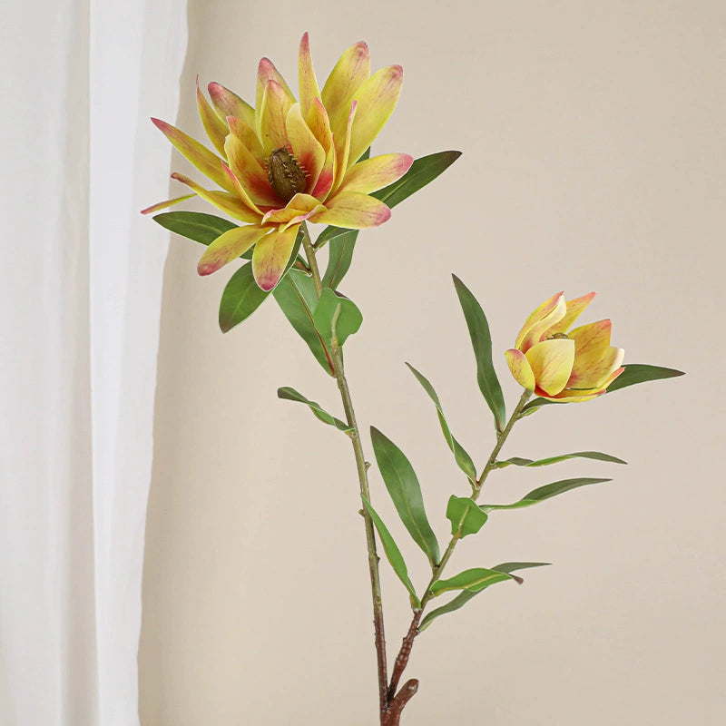 Künstliche Seidenblume Kaiserblume, 72 cm, 2 Blüten, biegbarer Stiel – Dekoration für Hochzeit, Hotel, Shop, Zuhause